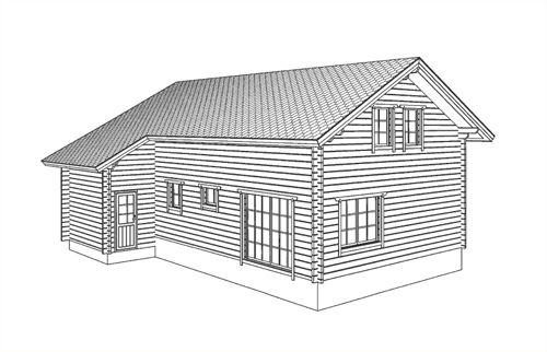 Plan Maison Bois 2DManuela