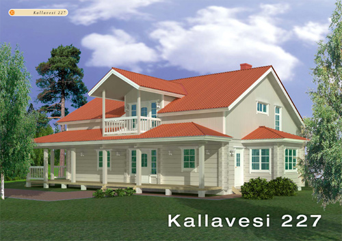 Maison Bois Kallavesivue 3D