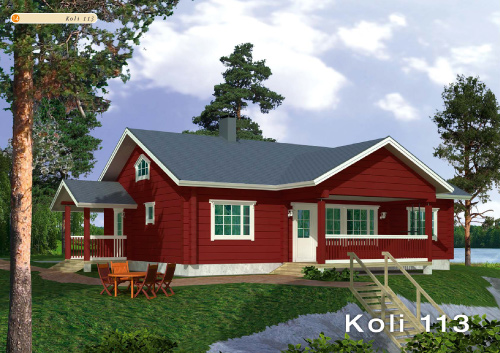 Maison Bois Kolivue 3D