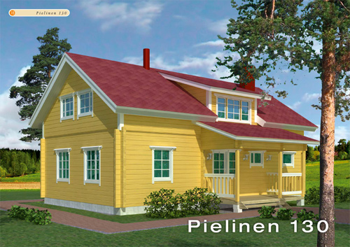 Maison Bois Pielinenvue 3D