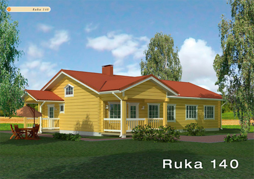 Maison Bois Rukavue 3D